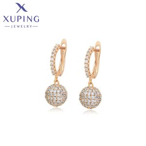 Goujon Xuping bijoux article mode mondiale femmes boucle d'oreille avec couleur or X000240850 231218