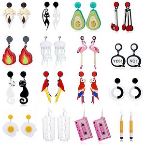 Stud Yaologe Mtistyle acrylique plus récent grandes boucles d'oreilles Wester exagérées pour les femmes mode balancent bijoux de fête Oorbellen Drop Delivery Smtvz