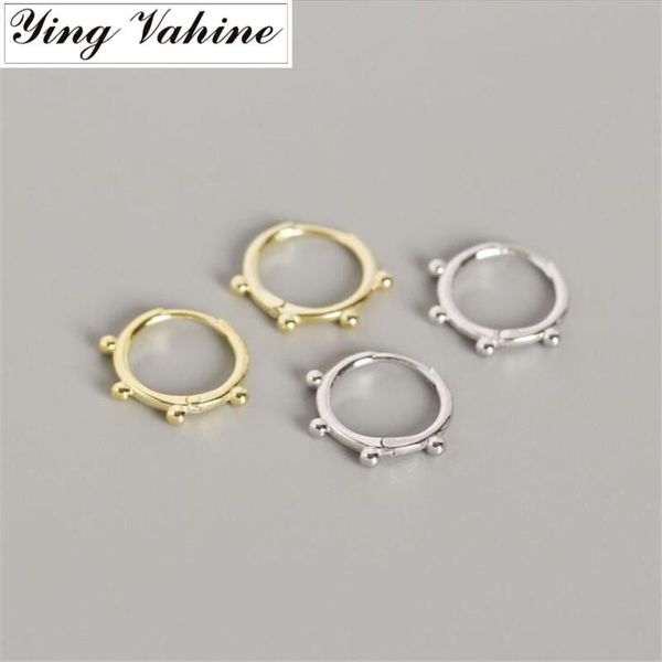 Stud Ying Vahine 100% 925 Sterling Silver Orecchini con perline piccole da donna