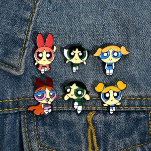 Student Anime Vliegende Vrouwelijke Politieagent Broche Leuke Student Cartoon Badge Creatieve Kleding Accessoires