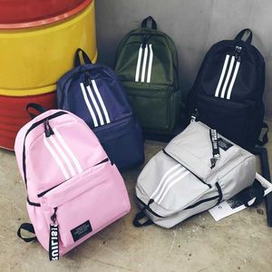 Student Backpack Korean Edition Fashion Trend Junior High School Backpack Couple Travel Book Bag 240415