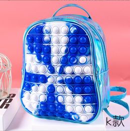 Student Big Pop Its Fidget Schoolbag Push Bubble Toys Adult Stress Relief Child Toy Antistress Kid Gift Anti Stress Box