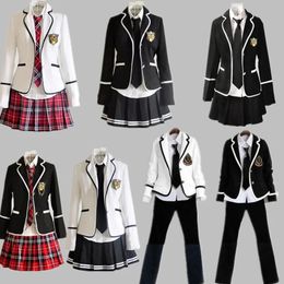 Uniforme scolaire de chorale à manches longues pour étudiants, garçons et étudiants du secondaire, japon, corée du sud, ensemble jk 240301