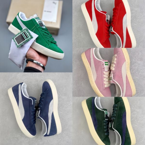 Chaussures de sport pour hommes étudiants Chaussures basses en daim vert forêt chaussures décontractées respirantes Chaussures de skateboard China-Chic professionnelles pour hommes et femmes