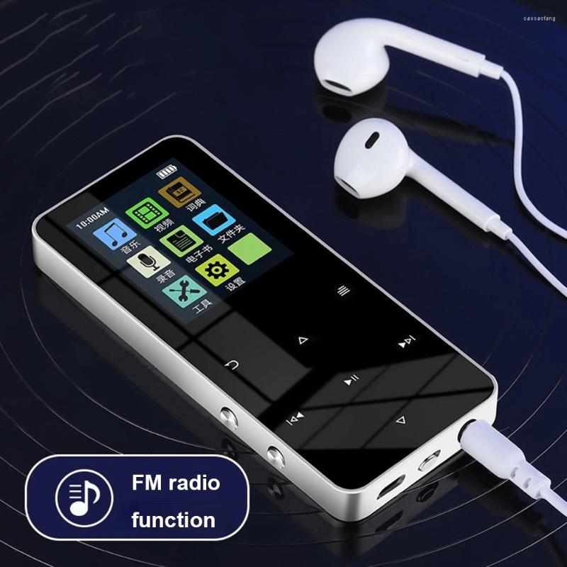 Walkman estudante com alto-falante, compatível com bluetooth 5.0, reprodutor de áudio digital, tela sensível ao toque colorida de 1.8 polegadas para crianças e adultos