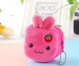 Étudiant portefeuille dessin animé en peluche en trois dimensions Coin Purse Migne Cartoon Coin Purse Key Sac Femmes Portefeuilles Fournitures de fête DF200