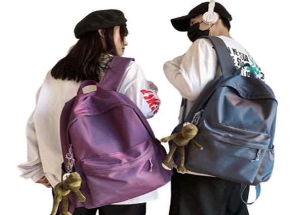 Étudiants Carbag 2021 Sacs de voyage Street Trendy Cool Backpack Coréen Version Coréenne Simple Campus Computer Sac Schoolbags College Stude5240887