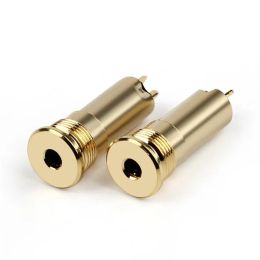 Studio 3,5 mm Jack Adaptateur de casque féminin 4 Pôles 3 Contact Contact Connecteur de fil de cuivre plaqué Gold 3,5 mm avec aluminium Thread