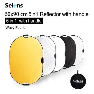 Studio 60x90cm Reflector Photography Light Diffuser Portable Camera Light Reflector with Carry Case Reflector For Photography 5 in 1