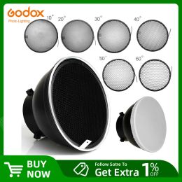 Studio 7inch 18cm Diffuseur Reflector standard avec 10/10/30/40/50/60 Degré Grille en nid d'abeille pour Bowens Mount Studio Light Strobe Flash