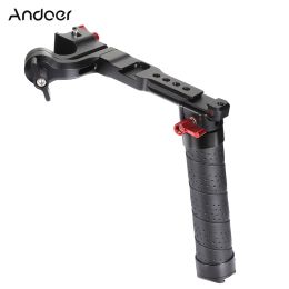 Studio Andoer Handle de manche en aluminium Colde Cold Shoe Universal 1/4 3/8 Interface pour DJI Ronin S 2 / Ronin Sc 2 Gimble