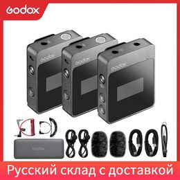 Studio Godox MoveLink M1 M2 2,4GHz draadloze lavaliermicrofoon voor DSLR-camera's Camcorders Smartphones en tablets voor YouTube