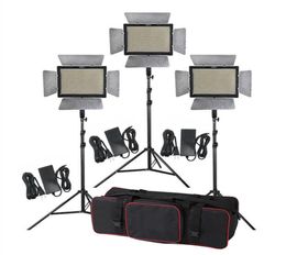 Kit d'éclairage de Studio 3 pièces Yongnuo YN900 32005500K CRI 95 900 LED adaptateur d'alimentation de lumière vidéo télécommande 2m support Boom Arm1729216