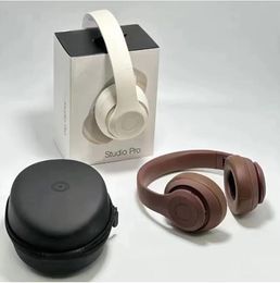 Studio Nieuwe Pro-hoofdtelefoon Stereo Bluetooth opvouwbare sportheadset Wireless Microfoon Hi-Fi Zware Bass Hoofdtelefoon TF-kaart Muziekspeler met tassen S
