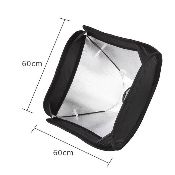 Freeshipping Studio Photo Flash Softbox Kit d'éclairage 60 x 60 cm / 24 