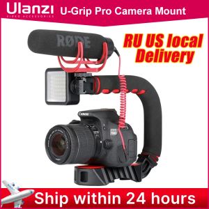 Studio Ulanzi Ugrip Pro Triple Shoe Mount Video Stabilizer Handle Video Grip Camera Telefoon Rig Kit voor Nikon Canon iPhone X 8 7