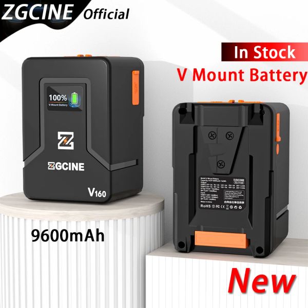 Studio Zgcine ZGV160 NOUVEAU 9600MAH V MONTRE BATTERIE BANQUE POWER 14.8V V Verrouillage V Forme Liion Batterie Pd Charge rapide pour la caméra DSLR