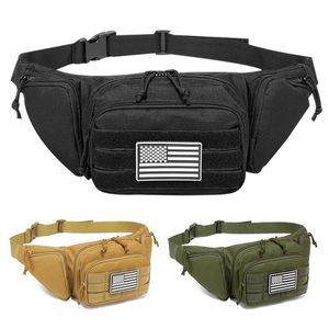 Stuff Sacks Tactical Taille Bag Verborgen Gun Carry Pouch Military Pistol Holster Fanny Pack Sling Schouder Borst Actual voor Jagen