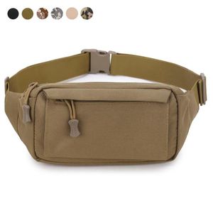 Sacs de trucs Sac de taille tactique Fanny Pack Pochette Minitaire Téléphone Hommes Poitrine Épaule Sac à dos en plein air Organisateur pour le shopping