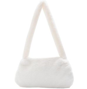 Sacs fourre-tout hiver Vintage motif zèbre épaule sous les bras sac femme en peluche automne sac à main doux chaud fourrure fourre-tout sac à main