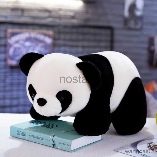 Animaux en peluche 20 cm mignon panda couché poupée trésor national zoo peluche jouet R230904 240307