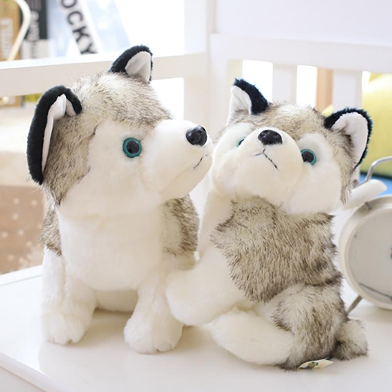 Bonecas de pelúcia para crianças, cachorro Husky, boneca de pelúcia, brinquedos para crianças, presente de Natal