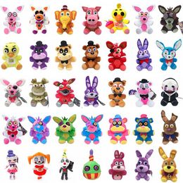 Vente de la série de minuit de 18 cm jouets en peluche petits ours bruns roux raby brisé rabbit anime jeu périphérique jouets d'anniversaire festival de festival