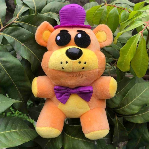 Animales de peluche Nuevo juego de peluche de medianoche de 20 cm que rodea la muñeca del personaje del oso pardo 240307