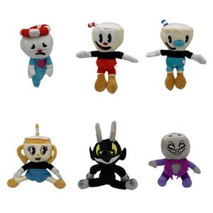 Gevulde dieren pluche poppen 23 cm schattige cuphead groot avonturenspel kinderpop