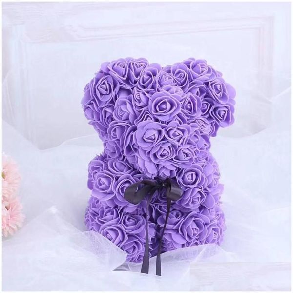 Ours en peluche animaux romantiques de style jour Saint Valentin PE Dhepz ours jouets cadeau FL 18 poupée d'amour Ch peluche petite amie mignonne Teddy Nvjci