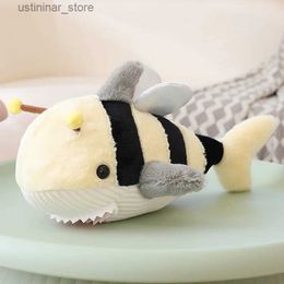 Animaux en peluche en peluche 100 cm Shark and Bee Doll Pollush Toys Animaux en peluche Animal Croix Coussié