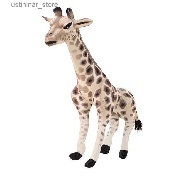 Animaux en peluche en peluche 100 cm de haut girafe toys pour bébés enfants poupées animales en peluche douces jugues kawaii enfants playmate home décoration l47