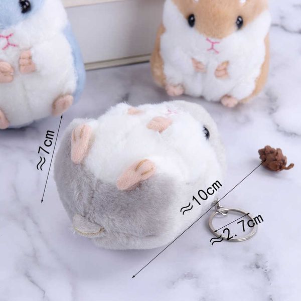 Animaux en peluche 10 cm, jouets en peluche mignons, sac à dos, pendentif, porte-clés, animaux en peluche, jouets pour enfants, cadeau d'anniversaire pour fille, poupée Hamster