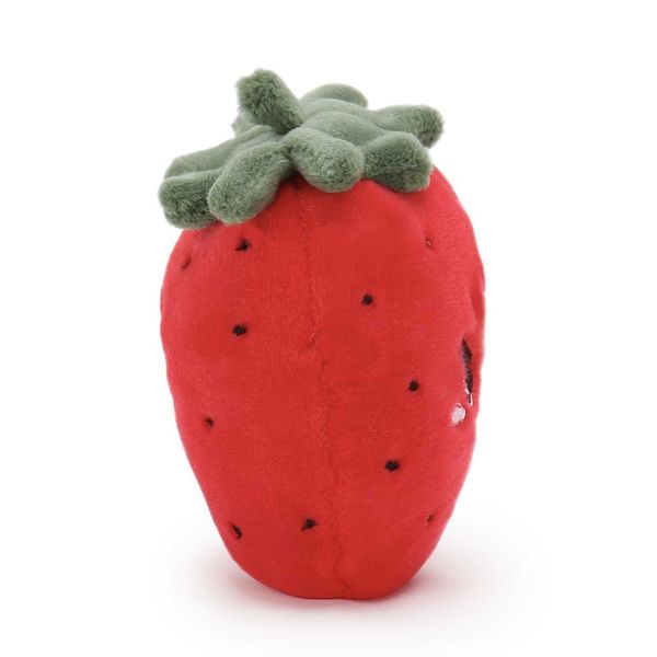 Animales de peluche de 10 CM, fruta de fresa roja, expresión de cara bonita, serie de jardín de peluche, juguete cómodo