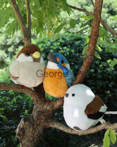 Animales de peluche de peluche 13 CM Alto Lindo Gorrión Pájaros Juguetes de peluche Suave Realista Titmouse Kingfisher Animales de peluche Juguete Muñeca Regalos J230628