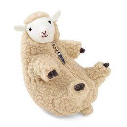Gevulde pluche dieren 16 cm mooie schapen alpaca pop zacht pluche speelgoed met afneembare kleding simulatie lams sleep soothing plushie pop kinderen speelgoedcadeaus q240521