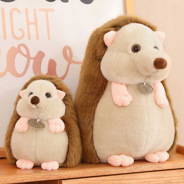 Animaux en peluche 17/30 cm Simulation de dessin animé hérisson jouets poupées pour animaux de compagnie animaux en peluche doux garçons filles apaiser jouets beau cadeau