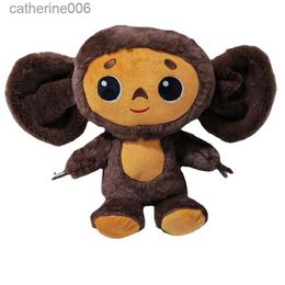 Animaux en peluche 18/23 cm Russie Anime Cheburashka peluche poupée grands yeux singe peluche jouets belle apaiser oreiller pour enfants cadeaux L231228