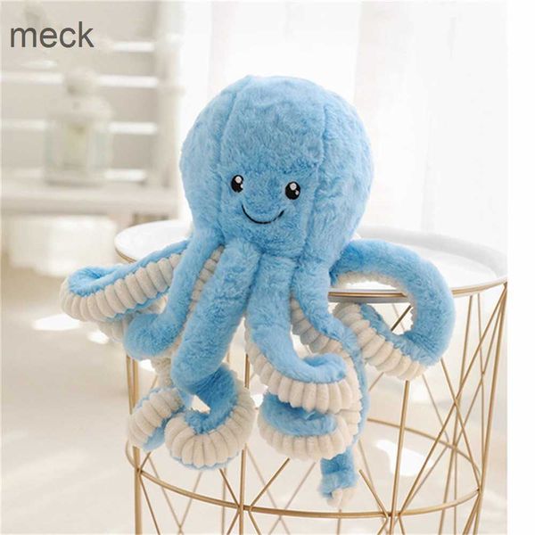 Animales de peluche de peluche 18 cm Simulación de dibujos animados Pulpo lindo Juguete de peluche Muñeca de ballena Juguete de peluche Océano de peluche Juguete de animal marino suave para niños Regalo de Navidad para niños