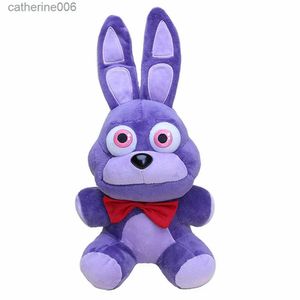 Animales de peluche de 18 cm FNAF Peluches Kawaii Freddys Animal Foxy Bonnie Bear Ribbit Peluches de peluche en regalo de cumpleaños de felpa para niños L231027