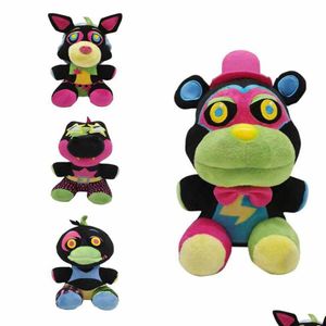 Animaux en peluche en peluche 18 cm minuit P jouet Fnaf Boss poupée poupées de dessin animé Colorf ours en peluche renard Clogodile canard cadeaux pour enfants décor à la maison Otdzy