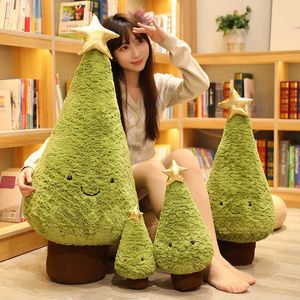 Animales de peluche rellenos 1Pc 29-65CM Simulación Árbol de Navidad Juguetes de peluche Lindo Evergreen Felpa Almohada Muñecas ing Árboles Rellenos para Navidad Vestir HKD230706