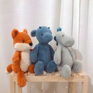 Gevulde pluche dieren 1pc 30cm Schattige dieren knuffel Bemand dinosauruspop voor kinderen Baby Kawai Sussen Mooi verjaardagscadeau voor meisjes Kind