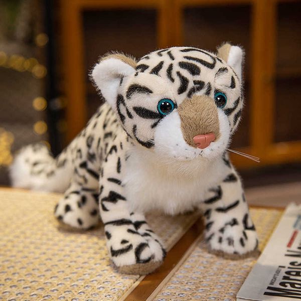 Animales de peluche de peluche 1 pieza 43/52 cm encantadores juguetes de peluche de leopardo lindos muñecos estampados de simulación rellenos suaves reales como juguetes de animales regalo de decoración para niños