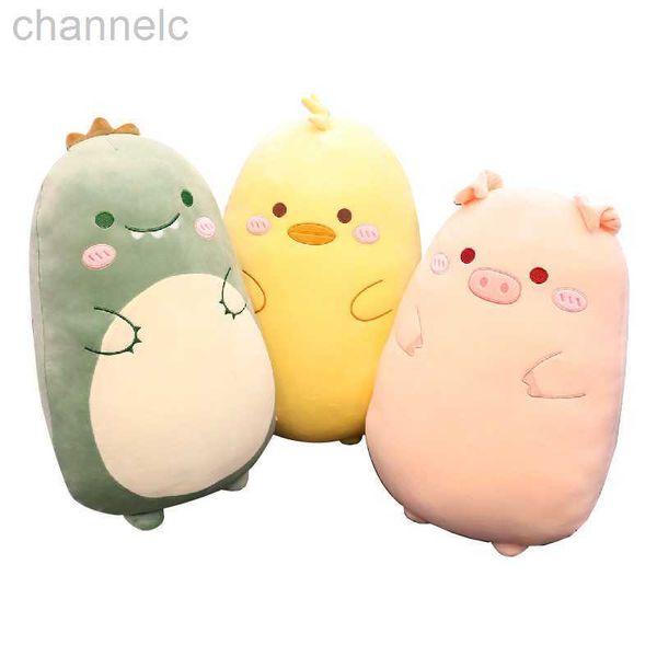 Animaux en peluche 20-25 cm mignon Super doux Animal dessin animé canard Dino cochon dinosaure jouet belle enfants filles cadeau d'anniversaire mignon cochon poulet cadeau