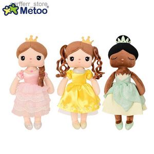 Gevulde pluche dieren 2023 Nieuw Metoo Rabbit Fairy Tale Princess Angela Doll Cuteh Toy voor Girl240327