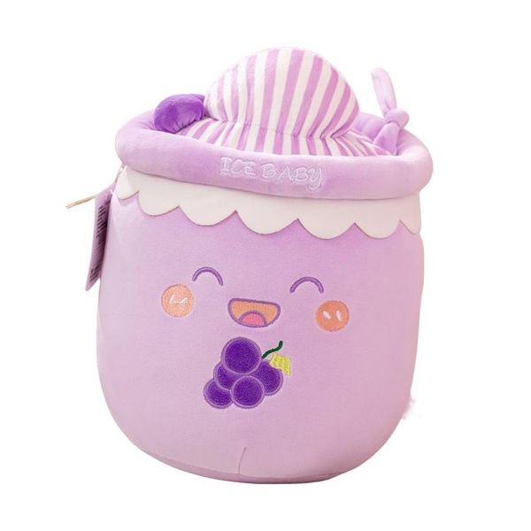 Animaux en peluche en peluche 2023 Animaux en peluche mignon doux simulé grande glace et neige perle tasse de thé au lait oreiller P jouet livraison directe jouets G Dhlum