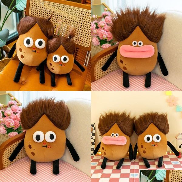 Animaux en peluche en peluche 2024 NOUVEAU P POTATO KING SAU avec une bouche mignonne mignonne et drôle Little Red Livre confortable Livraison de gouttes d'oreiller Ottxh