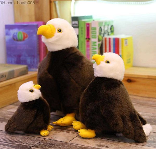 Animales de peluche de peluche 203040 cm pájaro realista mar águila de peluche de juguete simulación animal águila muñeco de peluche niños juguete de peluche regalo de cumpleaños decoración del hogar Z230629