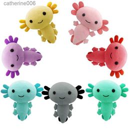 Animaux en peluche 20CM Axolotl en peluche jouet mignon dessin animé Animal en peluche poupée pour enfant anniversaire cadeau de noël en peluche confort oreiller de couchage DollL231228